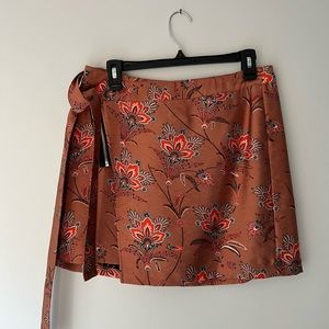 Scotch and Soda Paisley Mini Wrap Skirt